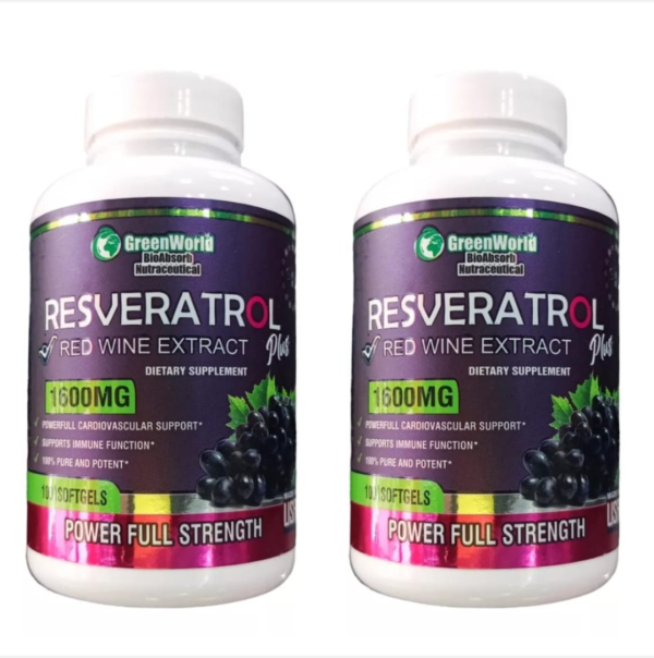 Resveratrol x 100 sofgels X 2 UNIDADES