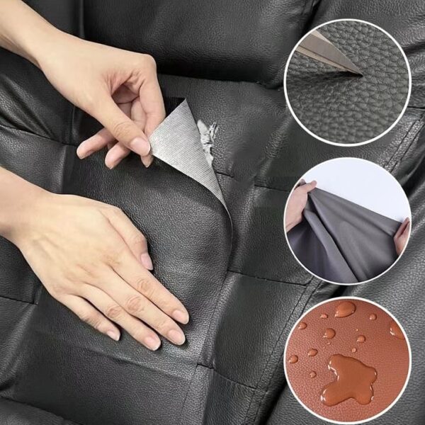 Reparador de cuero autoadhesivo